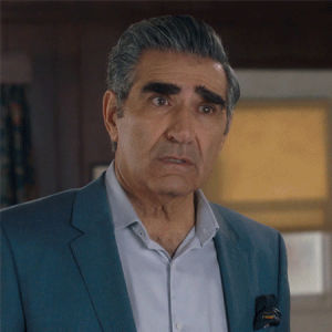 johnny rose,daniel levy,eugene levy,annie murphy,kevins mom,funny,comedy,angry,family,confused,awkward,look,humour,schitts creek,cbc,canadian,yikes,schittscreek,david rose,catherine ohara,moira rose,dan levy