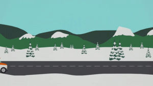 south park,winter,driving,truck,moving truck