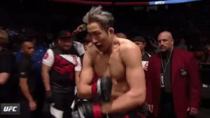 excited,fight,scream,entrance,yell,south korea,warm up,ufc 202,shiemi