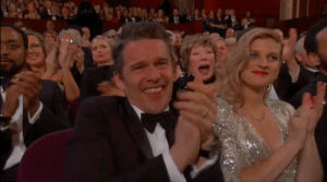 applause,clapping,happy,oscars 2015,ethan hawke