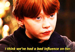 drinking,ron weasley,harry potter,bad,alcohol,teenage,influence