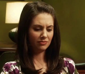 really,doubt,strange,reaction,awkward,hmm,alison brie,as if,awk,doubtful,i dont believe you,pssh,thats weird,thats odd