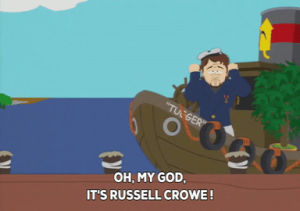 angry,dock,wreath,russel crowe,tug boat,funnny