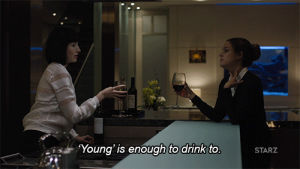 wine wednesday,happy hour,yes,drinking,drink,tired,young,hi,wine,girlfriend,starz,cheers,toast,101,avery,riley keough,red wine,girlfriend experience,we are young,gfe,after work,christine reade,kate lyn sheil