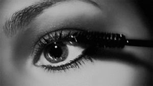 mascara,black and white,eyes,pretty little liars,eye,b and w,eye shadow,opening scene,eye makeup