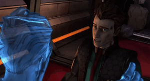 hologram,tales from the borderlands,ss,handsome jack,rhys,aij,oh sorry strangle a bitch,jack ai,frustrated jack noises,all he wants to do is choke a bitch