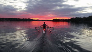 sunrise,rowing,laurentian