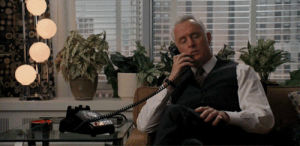 roger sterling,mad men,madmen,conference call,tv,phone,amc,tv s,mad men s,mission impossible,missionpossible,rockclimbing,john woo,underwear dance