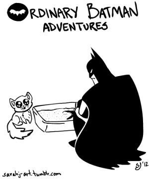 ordinarybatman,cat,batman,kitten,comics,dc