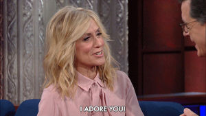cute,stephen colbert,crush,late show,love you,judith light,i adore you,weekend motorsports roundup