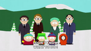 eric cartman,stan marsh,kyle broflovski,confused,kenny mccormick,government,mayor mcdaniels