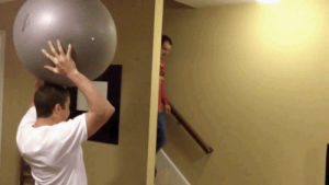 falling,afv,fail,ball,stairs,throwing,americas funniest home videos
