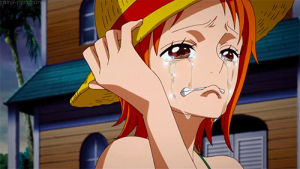 nami,nami one piece,anime girl crying