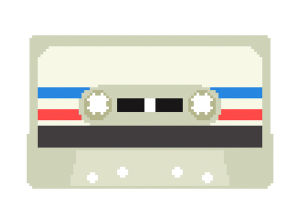 8bit,pixel,audio cassette,artists on tumblr,retro,pixel art,kawaii pixels,sashakatz,audio tape,8 bit art