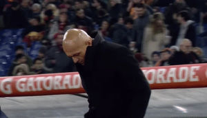 coach,luciano spalletti,football,soccer,reactions,roma,thinking,calcio,hmm,as roma,coaching,asroma,anxious,looking down,spalletti,pensive,pacing,spalletti allenatore,now what