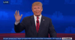 thumbs up,donald trump,wave,republican debate,gopdebate1028
