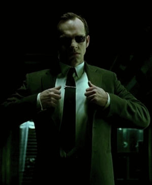agent smith,lovey and i know it,hugo weaving,work it,yiss,mhm,i just watched the matrix again