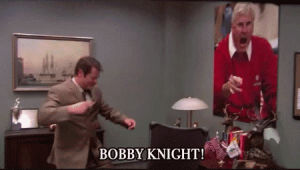 bobby knight,ron swanson,parks and recreation,nick offerman