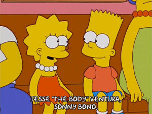 happy,bart simpson,lisa simpson,episode 9,excited,season 14,couch,pleased,14x09