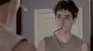 toothpaste,toothbrush,brushing teeth,better off dead,movies,morning,john cusack