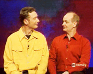 snort,whose line is it anyway,tv,laughing,friendship,chuckle