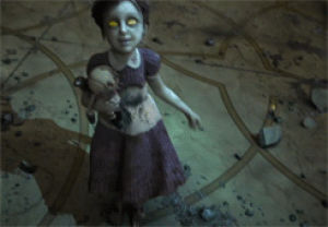 bioshock,bioshock 2,video games,gaming,made,and needs protecting,who gets scared and shit,little sister is strangely cute,prolly because despite wat happened in rapture,shes still a little girl