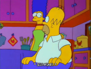 homer simpson,marge simpson,season 3,no,episode 19,frustrated,wife,3x19