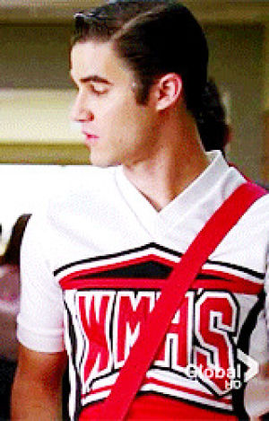 glee,anderson,blaine,kevin anderson,darren,cheerio,so much pain,criss