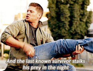 dean winchester,leg,youre my knight in shining armor,supernatural,air guitar,eye of the tiger