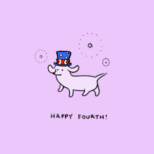 4th of july,dachshund,happy 4th of july,sausage dog,stefanie shank,patriotic,doxie,party,loop,celebration,usa,america,fireworks,pastel,july,merica,god bless america,party in the usa,pastels,red white and blue