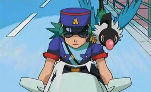 akira,officer jenny,motorcycle,pokemon,slide