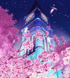anime,cherry blossoms,ouran high school host club