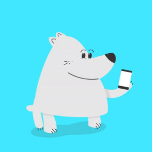 laugh,bear,mobile phone,white bear,loosekeys,polar bear,happy,smile,cartoon,phone,2d,fat,smilling,cartoon bear,fat bear