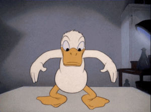 naked,angry,donald duck,shocked