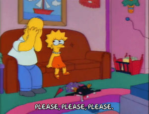 season 3,homer simpson,bart simpson,lisa simpson,episode 7,sad,cry,please,shock,3x07,grief