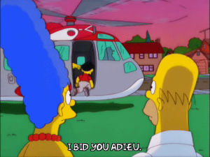 marge simpson,homer simpson,season 13,episode 10,leaving,helicopter,13x10