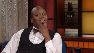 ooh,happy,excited,stephen colbert,thinking,late show,tituss burgess,plotting