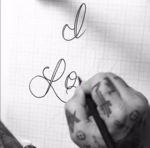 i love you,hand lettering,calligraphy,tattoo,luke wessman