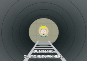 bomb shelter,lonely,scared,butters stotch,hole