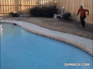position,funny,fail,weird,fall,home video,dude,swimming pool