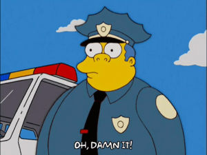 episode 3,angry,mad,season 14,chief wiggum,unhappy,14x03