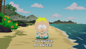 butters stotch,golf,angry,upset,mad