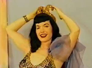 bettie page,pinup,vintage,tease