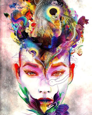 psychedelic,eyes,nature,flowers,beauty,face,love,woman,flower,trippy,colour,flow,oneness,movement,portrait,female,texture,vibrant,vivid,peter riegert