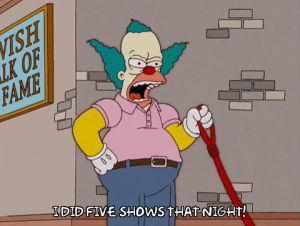 season 15,angry,episode 6,upset,mad,krusty the clown,15x06
