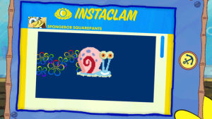 instaclam,spongebob squarepants,funny,lol,instagram,video,nickelodeon,nick,spongebob,social media,social,gary,nicktoons,nickcom,nick video