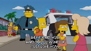 bart simpson,episode 19,season 20,upset,shocked,chief wiggum,stunned,20x19,clancy wiggum,police car