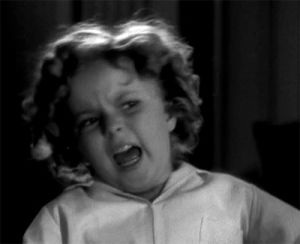 shirley temple,reaction,film,black and white,vintage,history,old hollywood,1930s