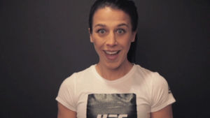 joanna jedrzejczyk,excited,ufc,mma,hi,surprise,surprised,boo,ufc 205,poland,jj,joanna,jedrzejczyk,polish pride,joanna champion,so happy to see you