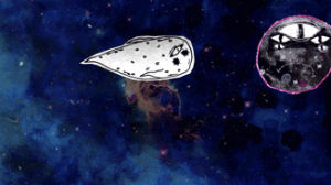 animation,illustration,stars,sky,moon,whale,hand drawn animation,art